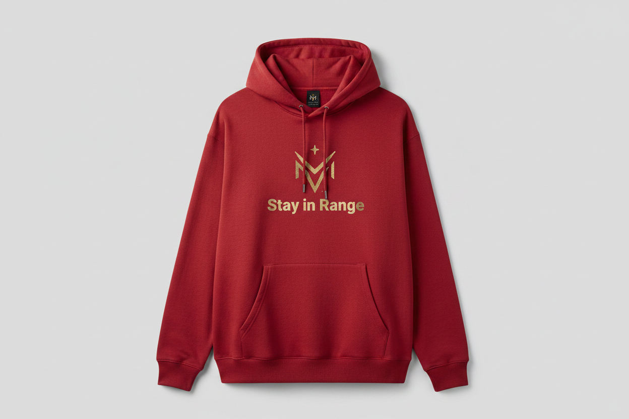 Red Hoodie - Stay in Range